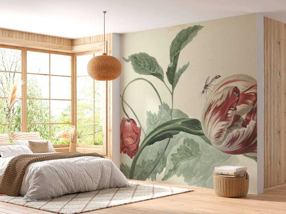 tulipann og en valmue, Willem van Leen