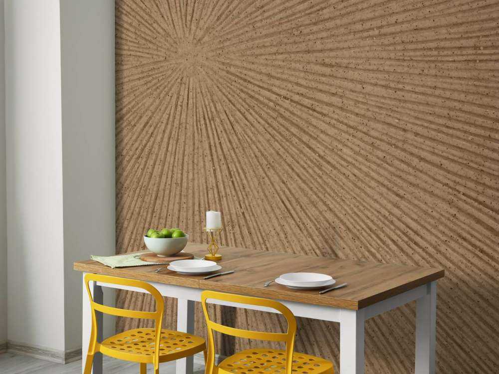 Struktur med sollinjer i gullbrun