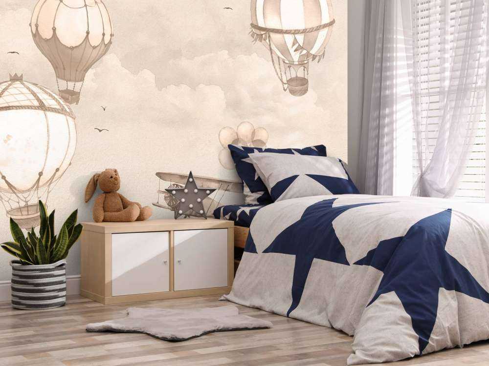 Varmluftsballonger i taupe