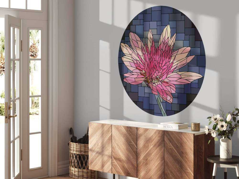 Rosa blomst i blomst