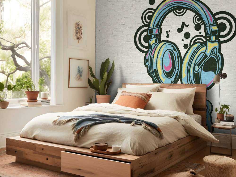 Graffiti hodetelefoner