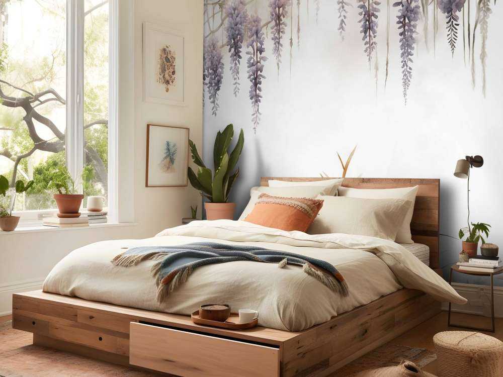 Wisteria og markgress beige