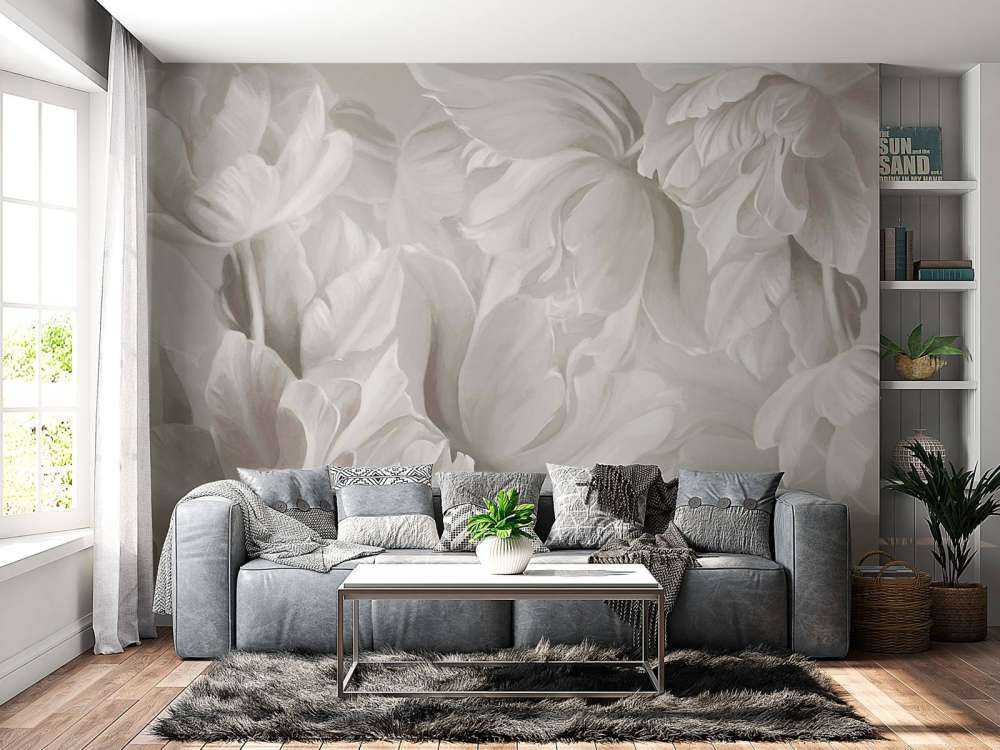 Store gule tulipaner