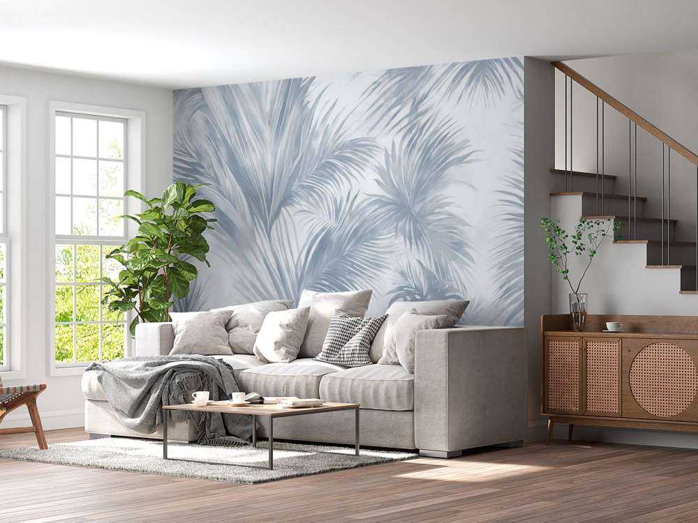 Palm Extravaganza Blå