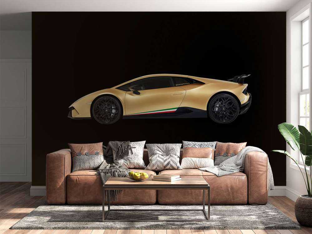Lamborghini Huracán - Sida, svart