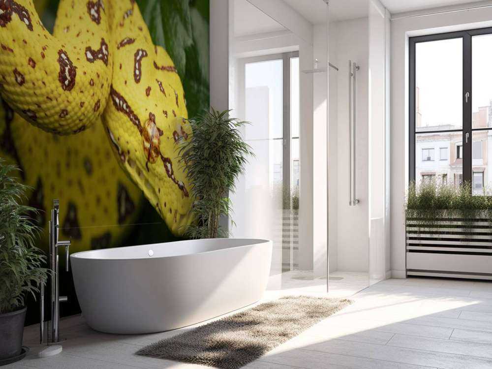 Närbild av trädpyton