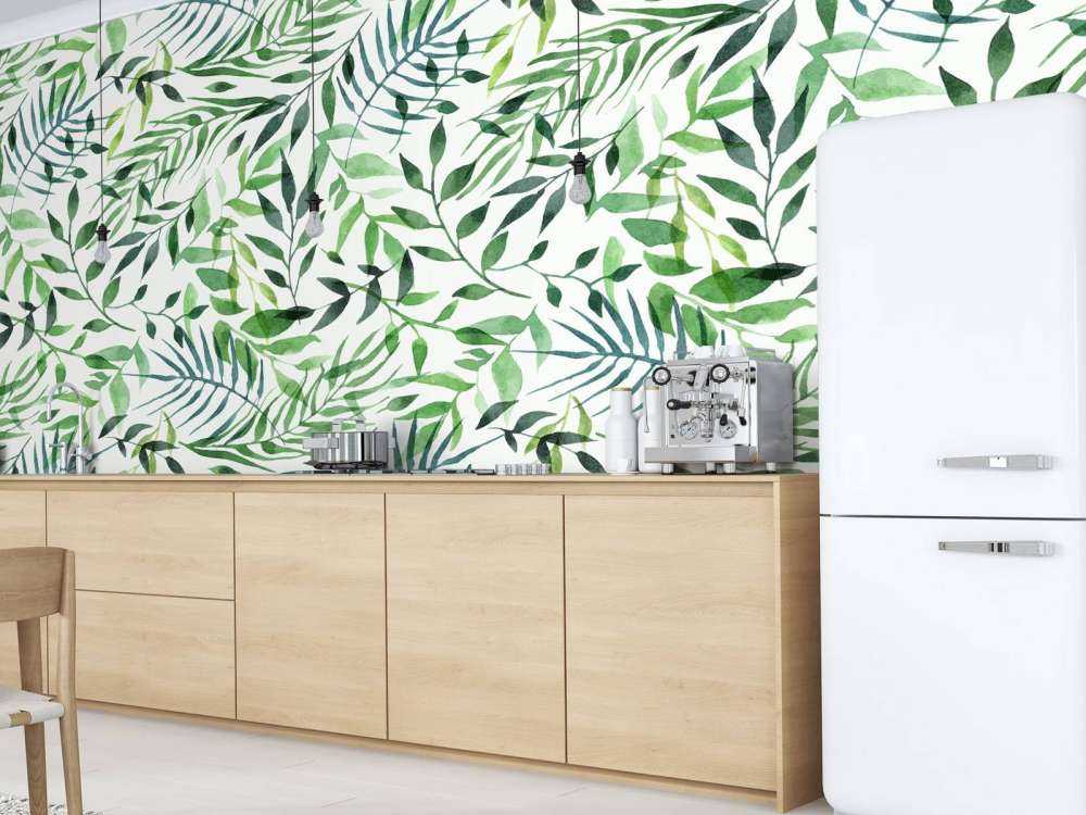 Gladlynt mönster, grönt