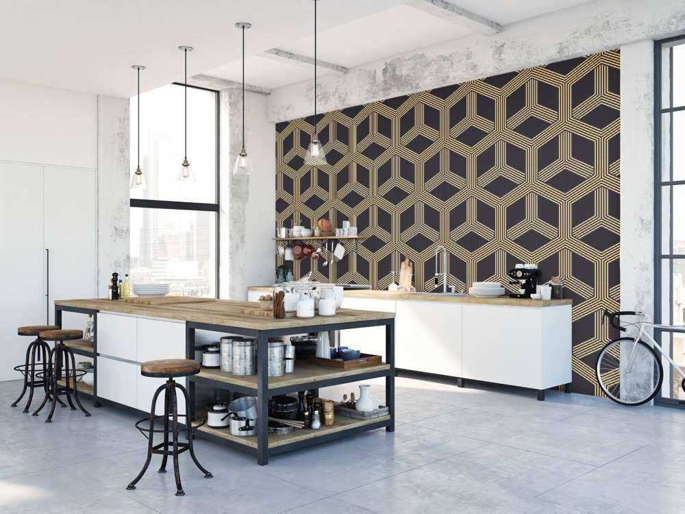 Illusionsmönster art deco