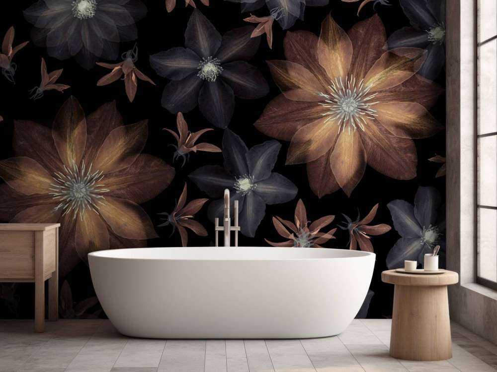 Clematis blommor