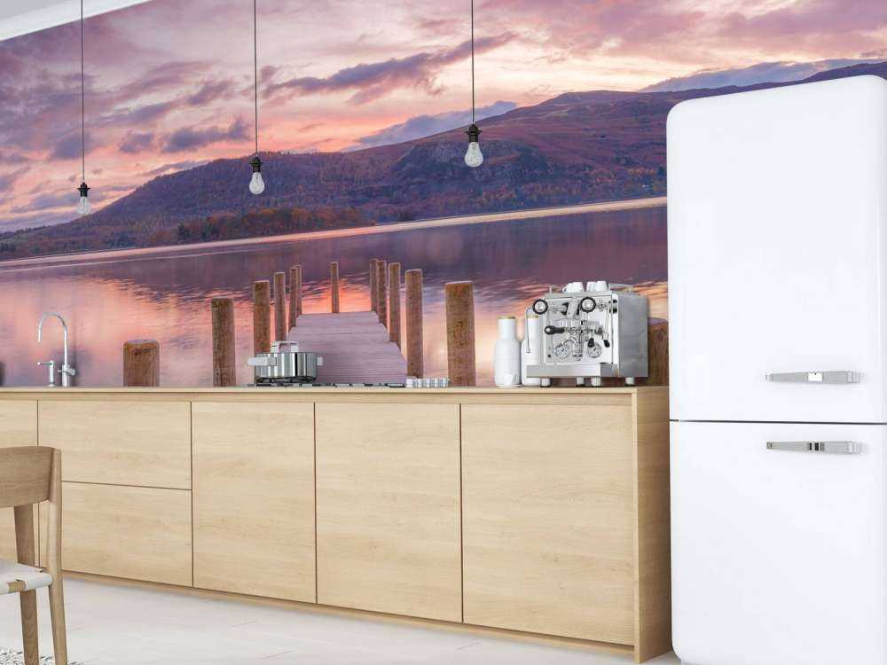 Brygga solnedgången