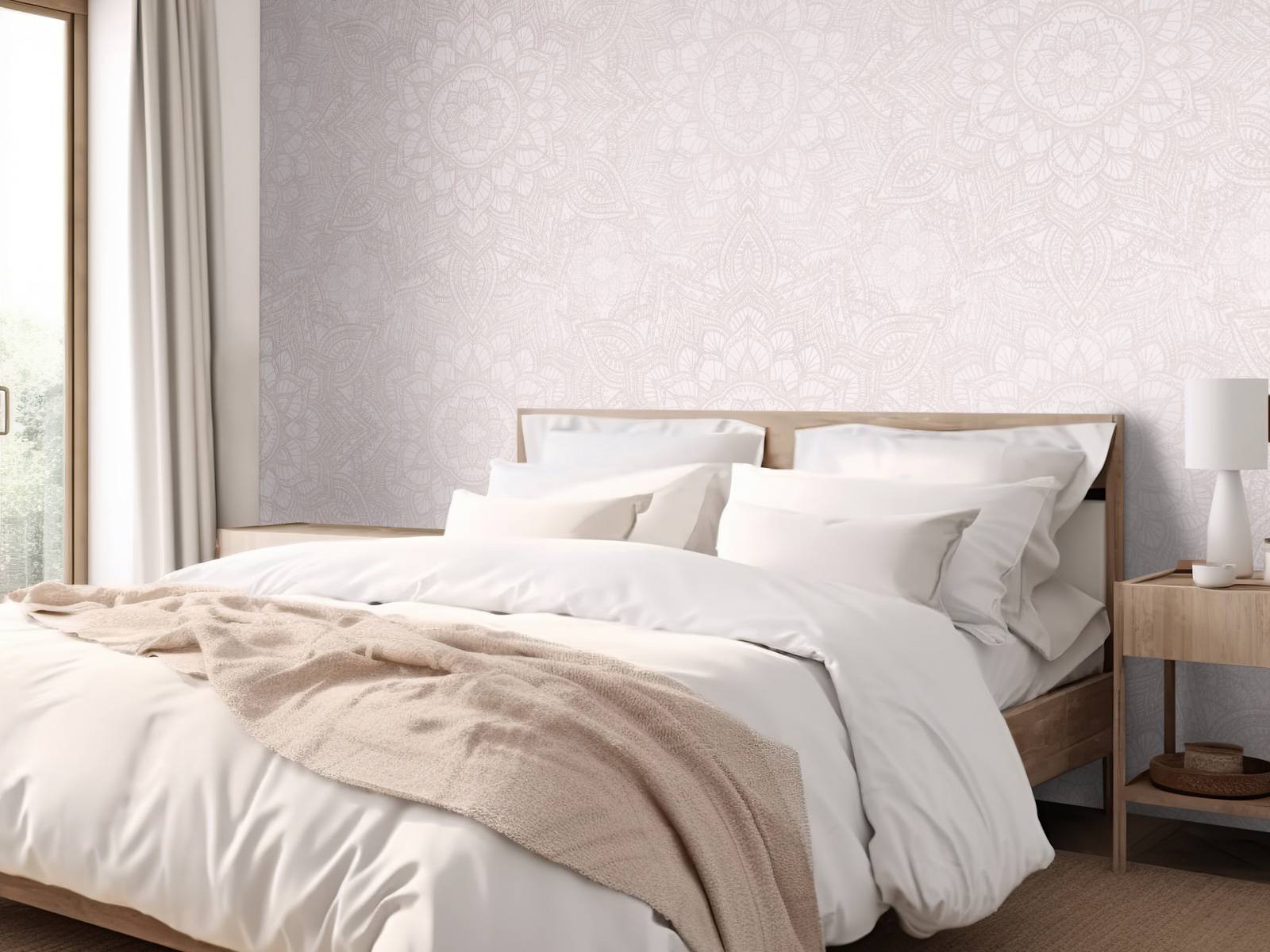Boho Golden Mandala - rodnande rosa