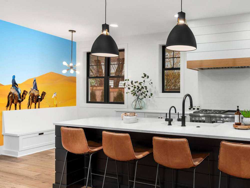 Kameltur genom öknen