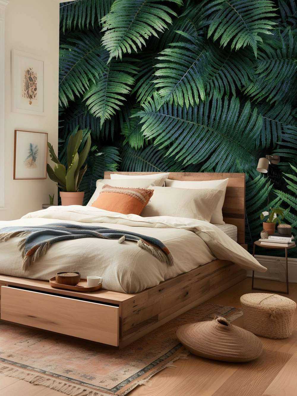 Stora palmblad