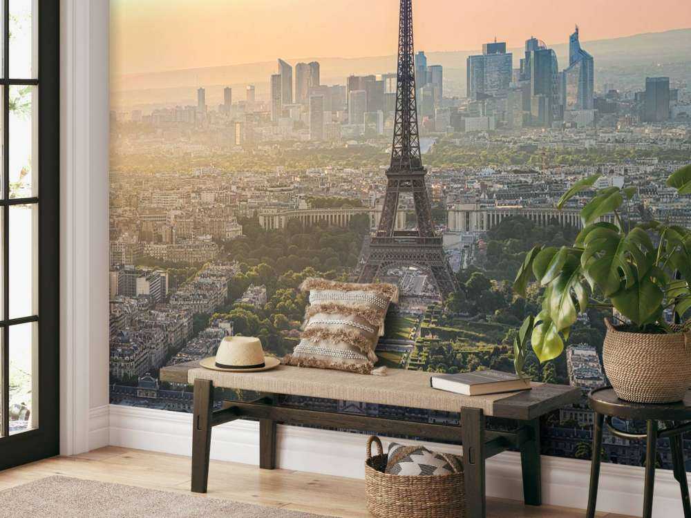 Solnedgång över Paris