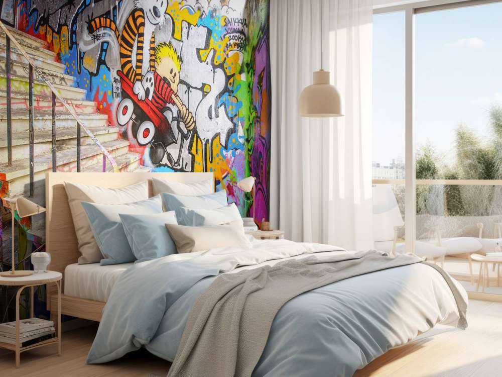 Graffiti med trappor