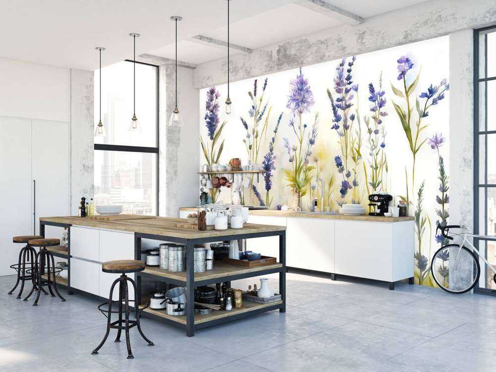 Lavendel Glänta Sömlös Pastell