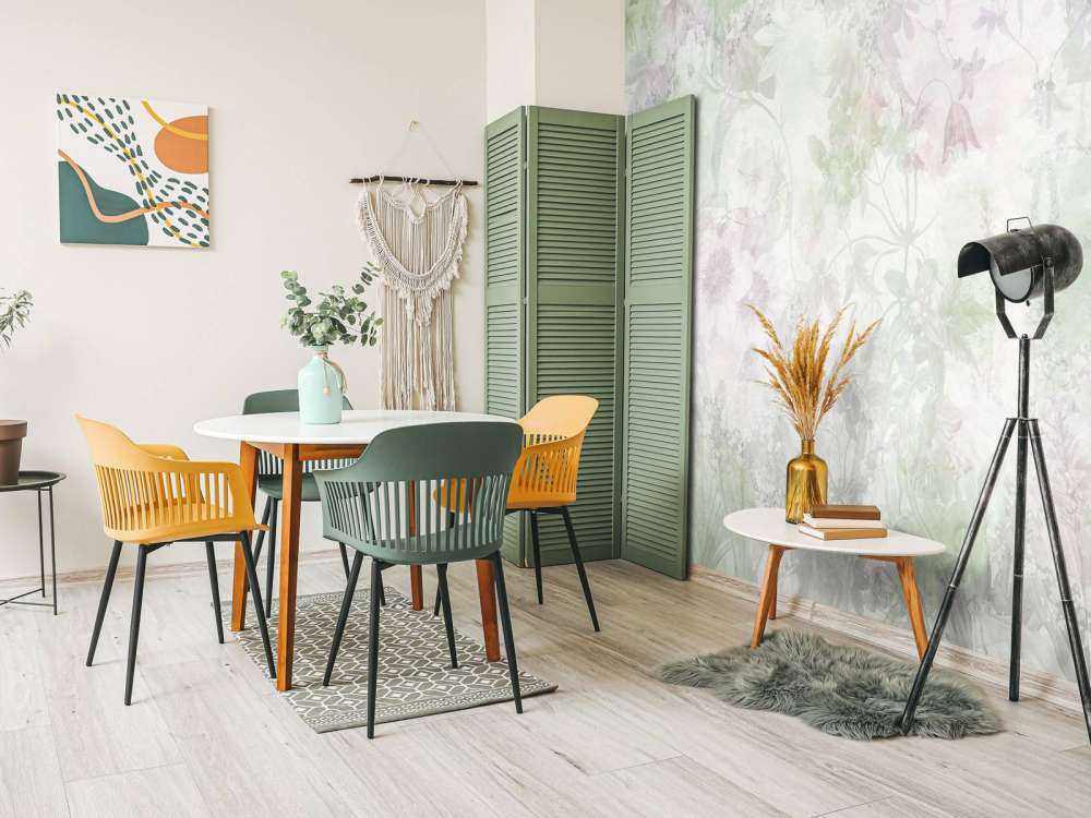 Vattenfärg Trädgård Grön