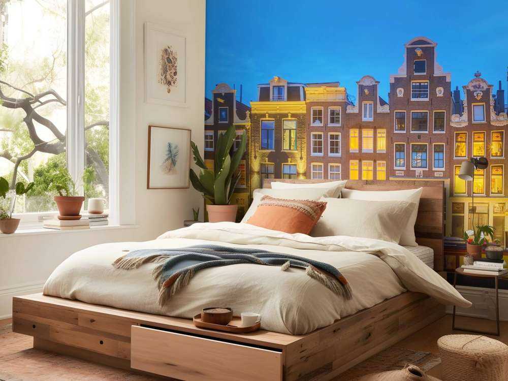 Amsterdam huse om natten