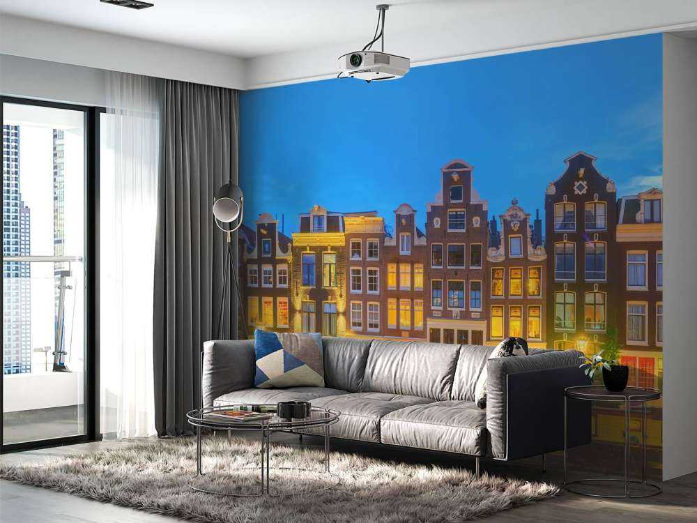 Amsterdam huse om natten