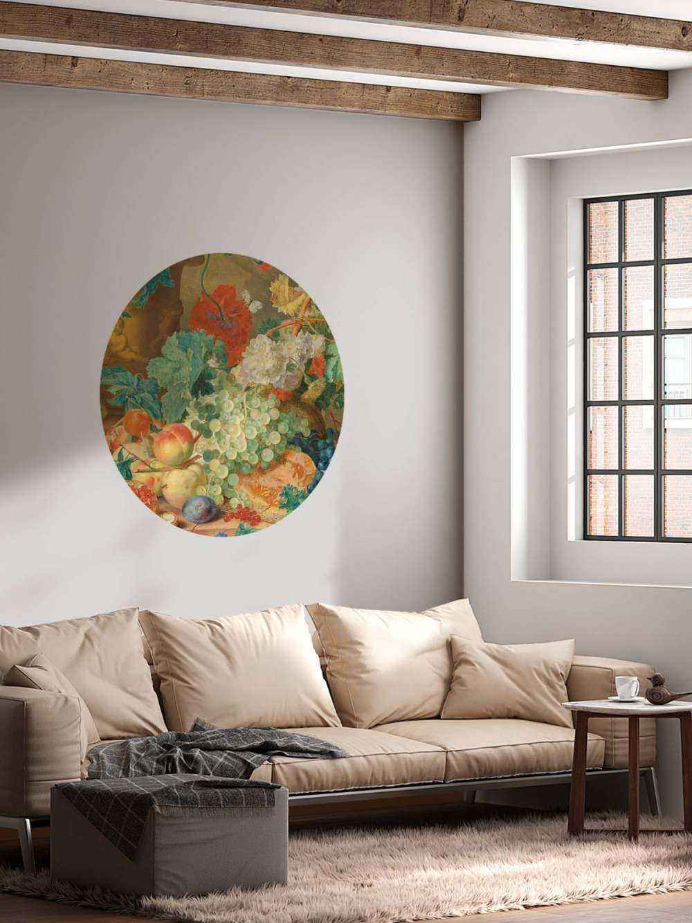 Stilleven met bloemen en vruchten, Jan van Huysum