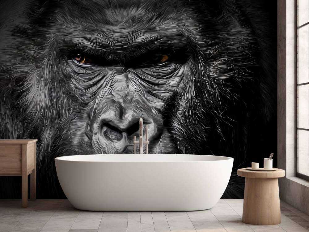 Tegnet gorilla