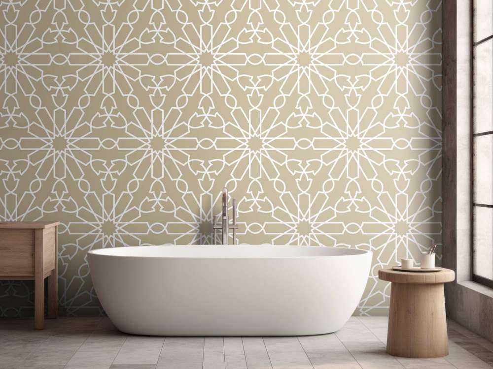 Geometriske blomster, guld