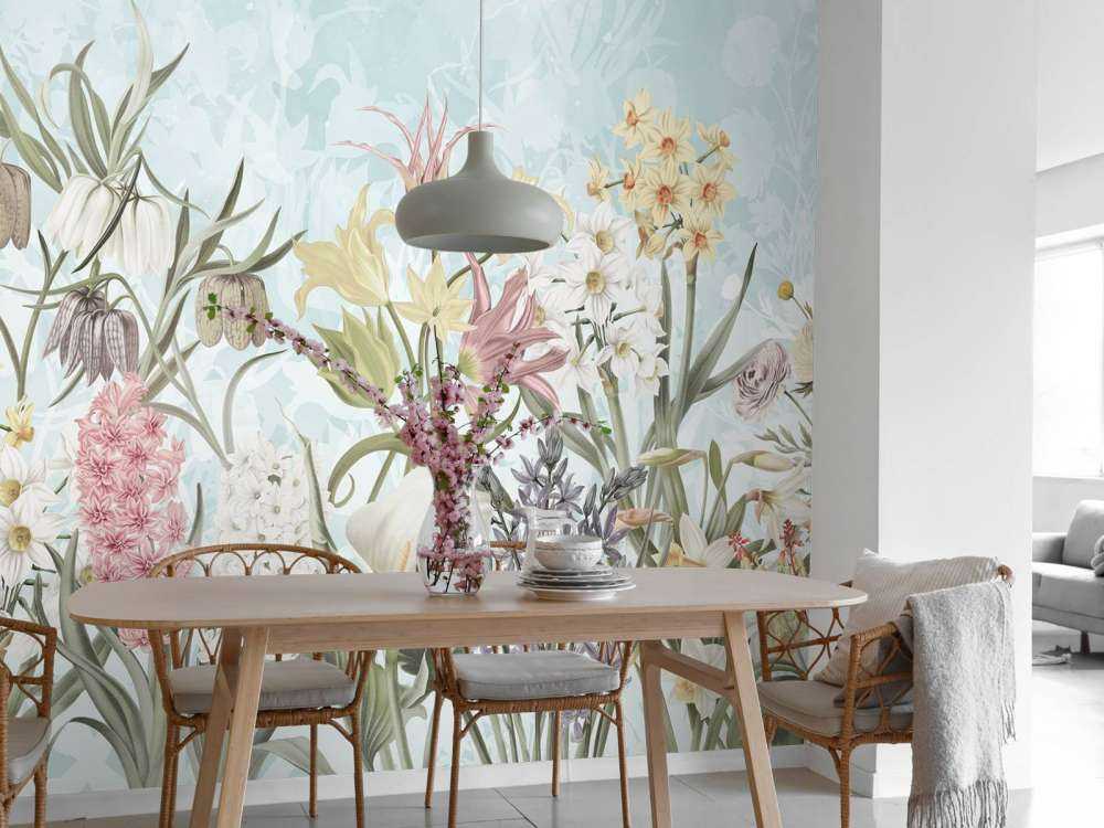 Forår Blomster - Tåget Aqua