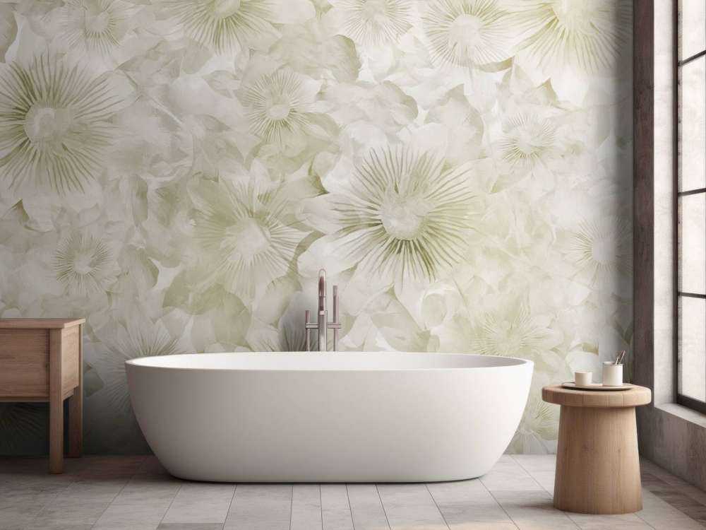 Botanisk Akvarel Elegance Varm Sand