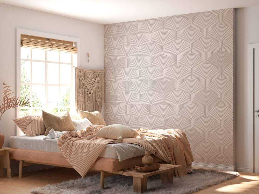 Boho Arches & Curves - neutral beige