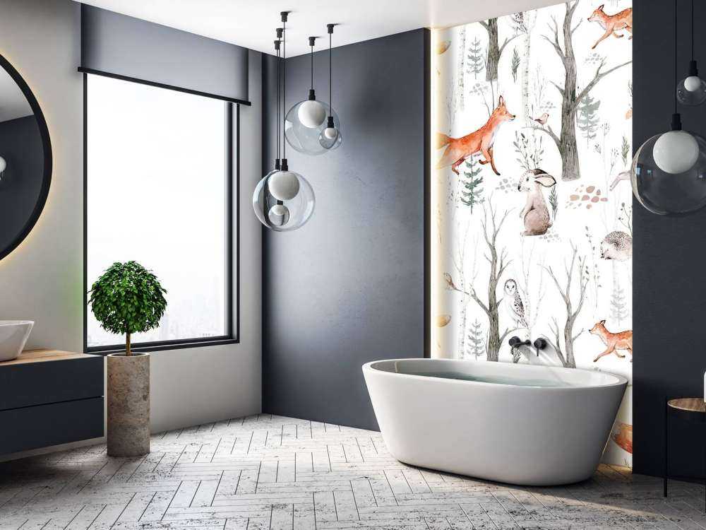 Skovens hvisken Akvarel