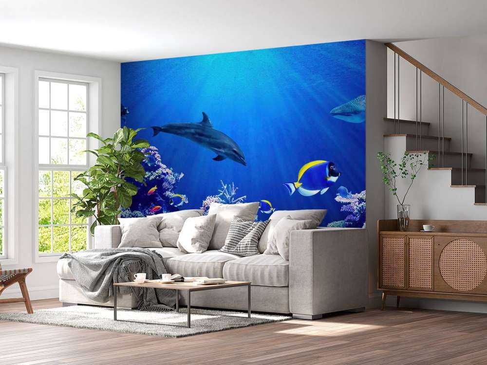 Undersøisk verden blå