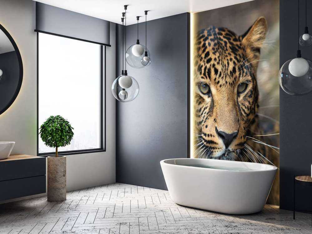 Luk op af en leopard