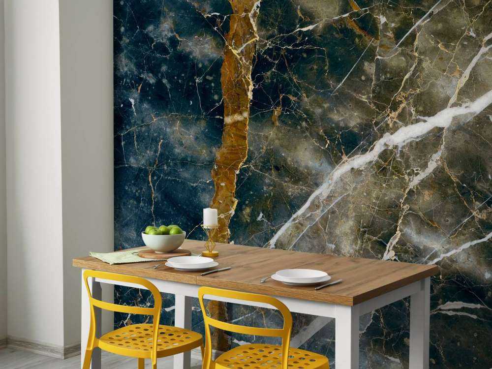 Marmor med skystruktur