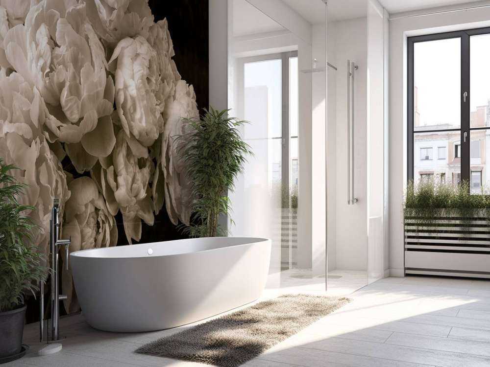 Buket af pæoner vintage