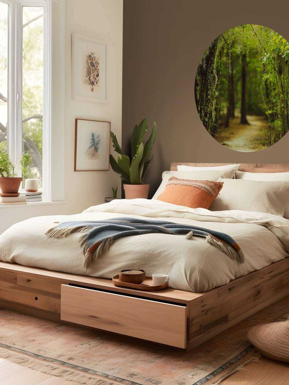 Spansk skov fuld af mos