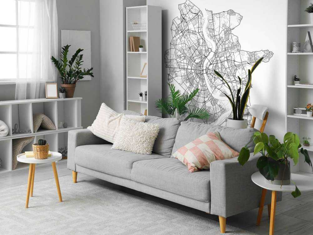 Kort over Köln, hvid