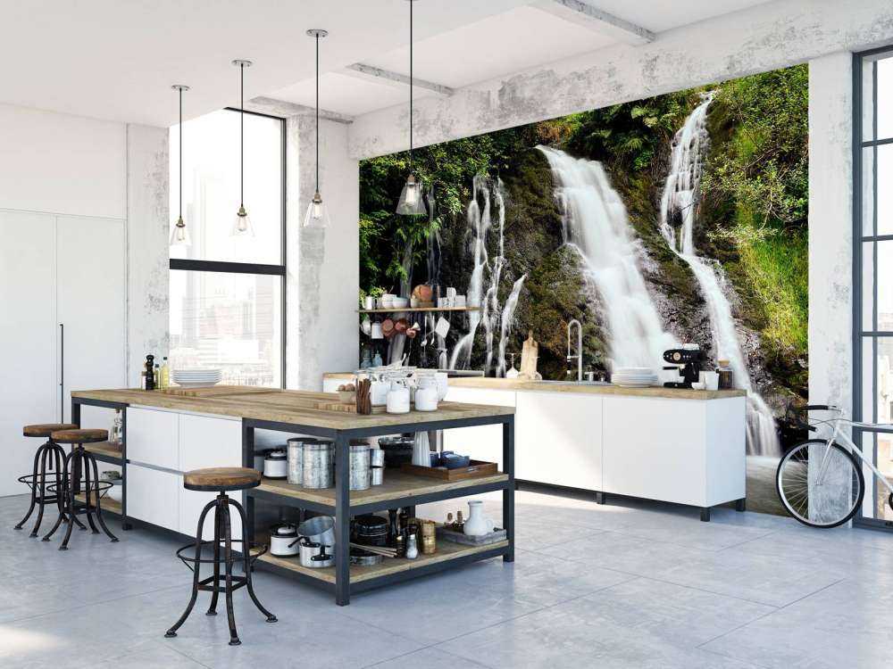 Vandfald med 4 vandløb