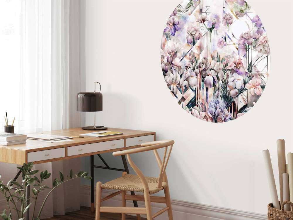 Kæmpe akvarel iris i pink