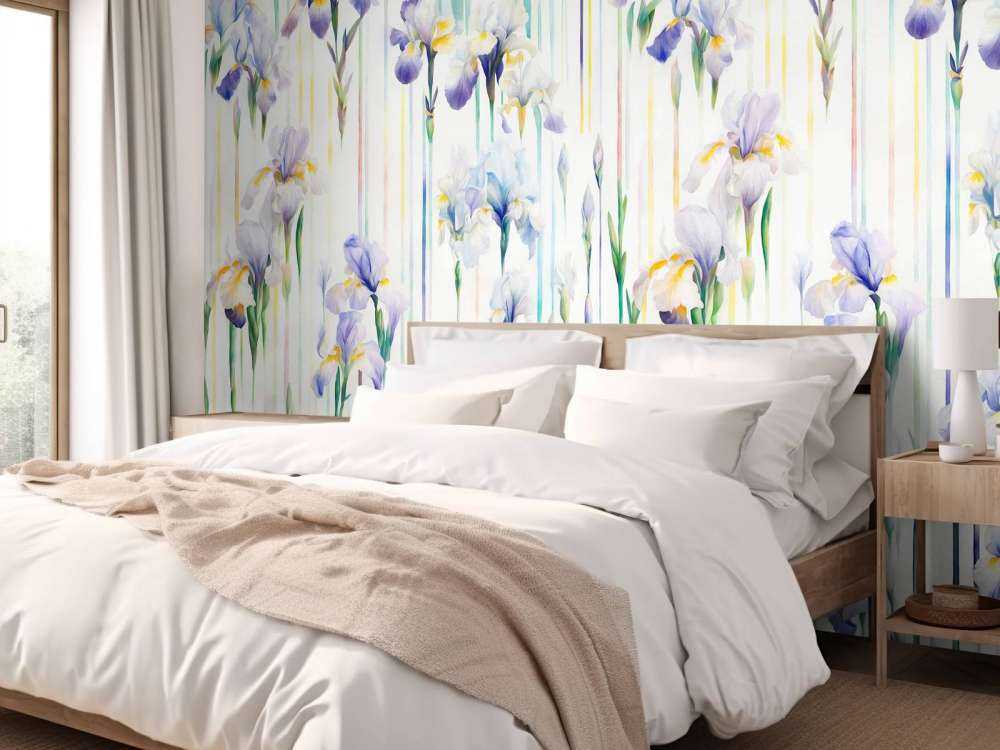 Irisser og Striber Sømløs Pastel