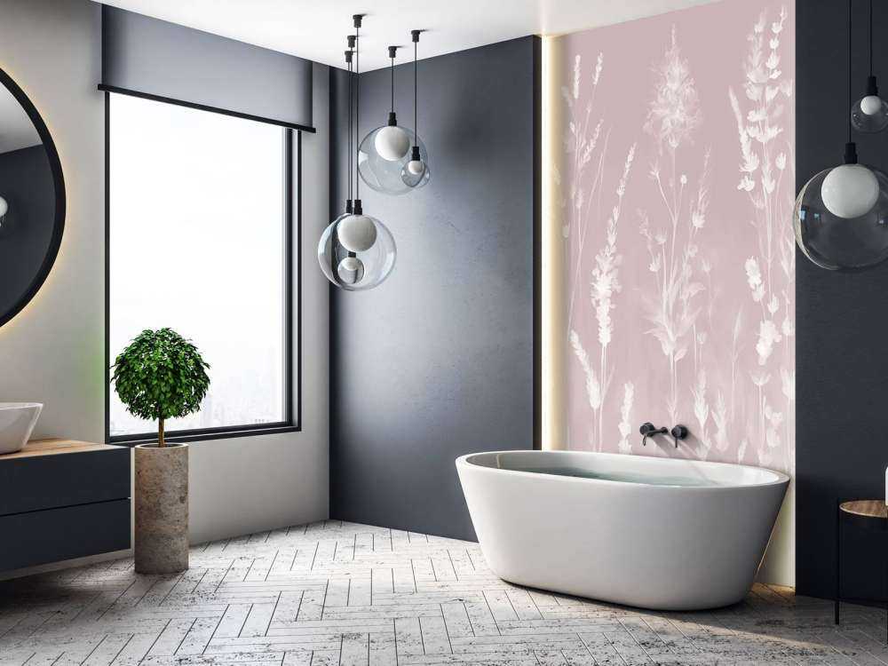 Lavendel Eng Sømløs Blush Pink