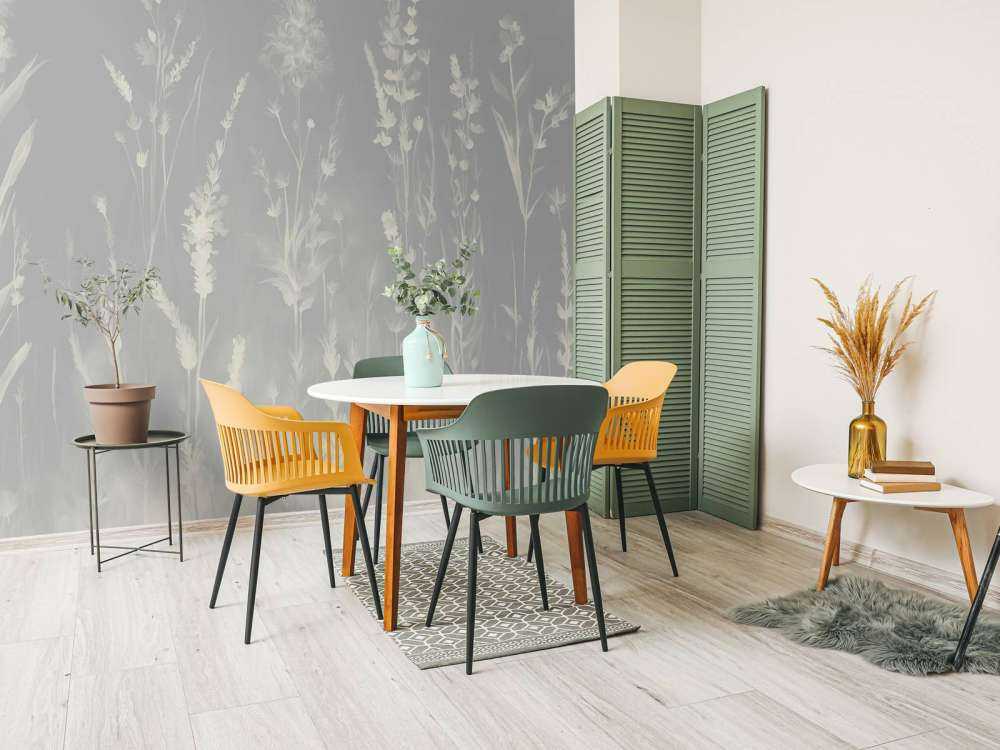 Lavendel Eng Sømløs Blød Guld