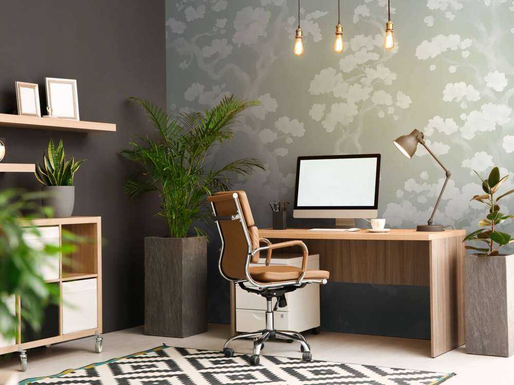 Vidunderlig blomstrende skov - mintgrøn