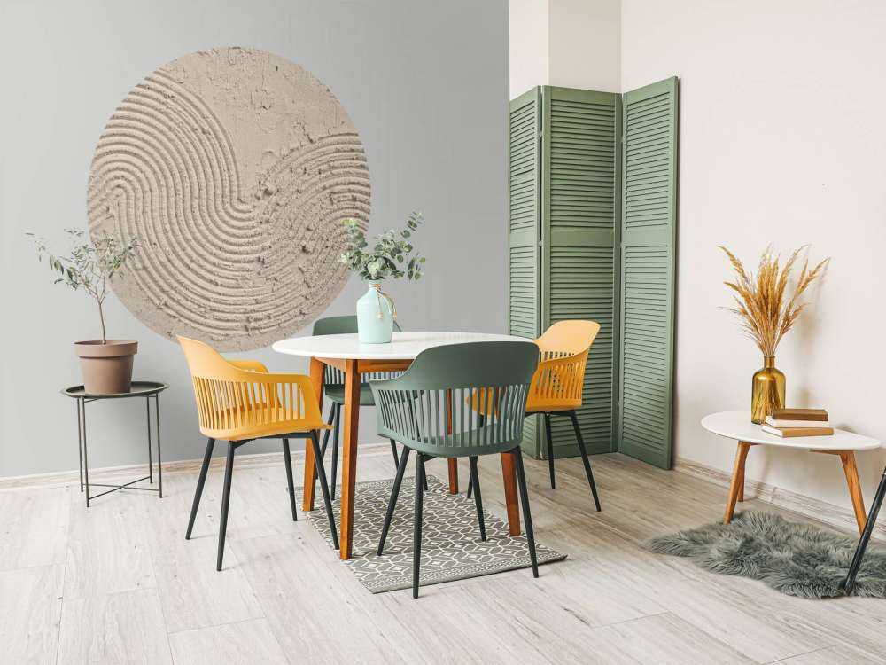 Kunst med teksturer i linned