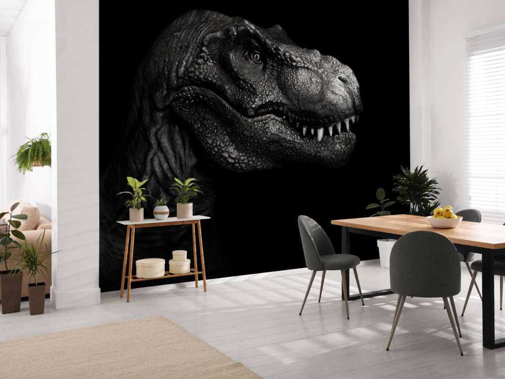 Nærbillede af en tyrannosaurus Rex