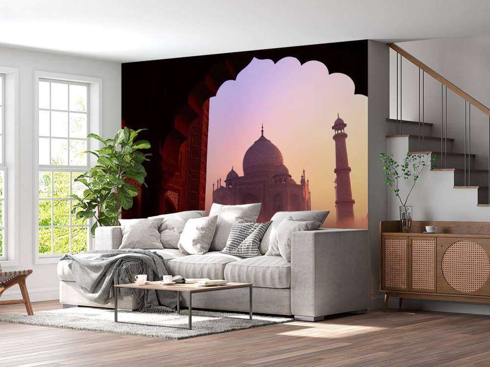 Taj Mahal ved solopgang