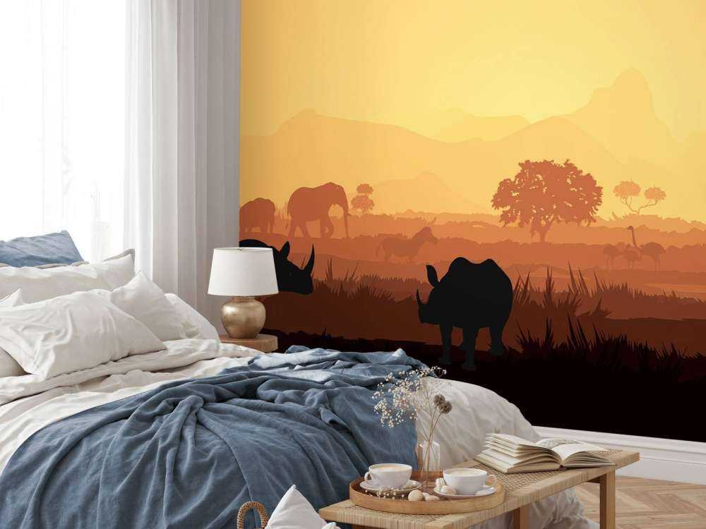 Vilde dyr på savanne