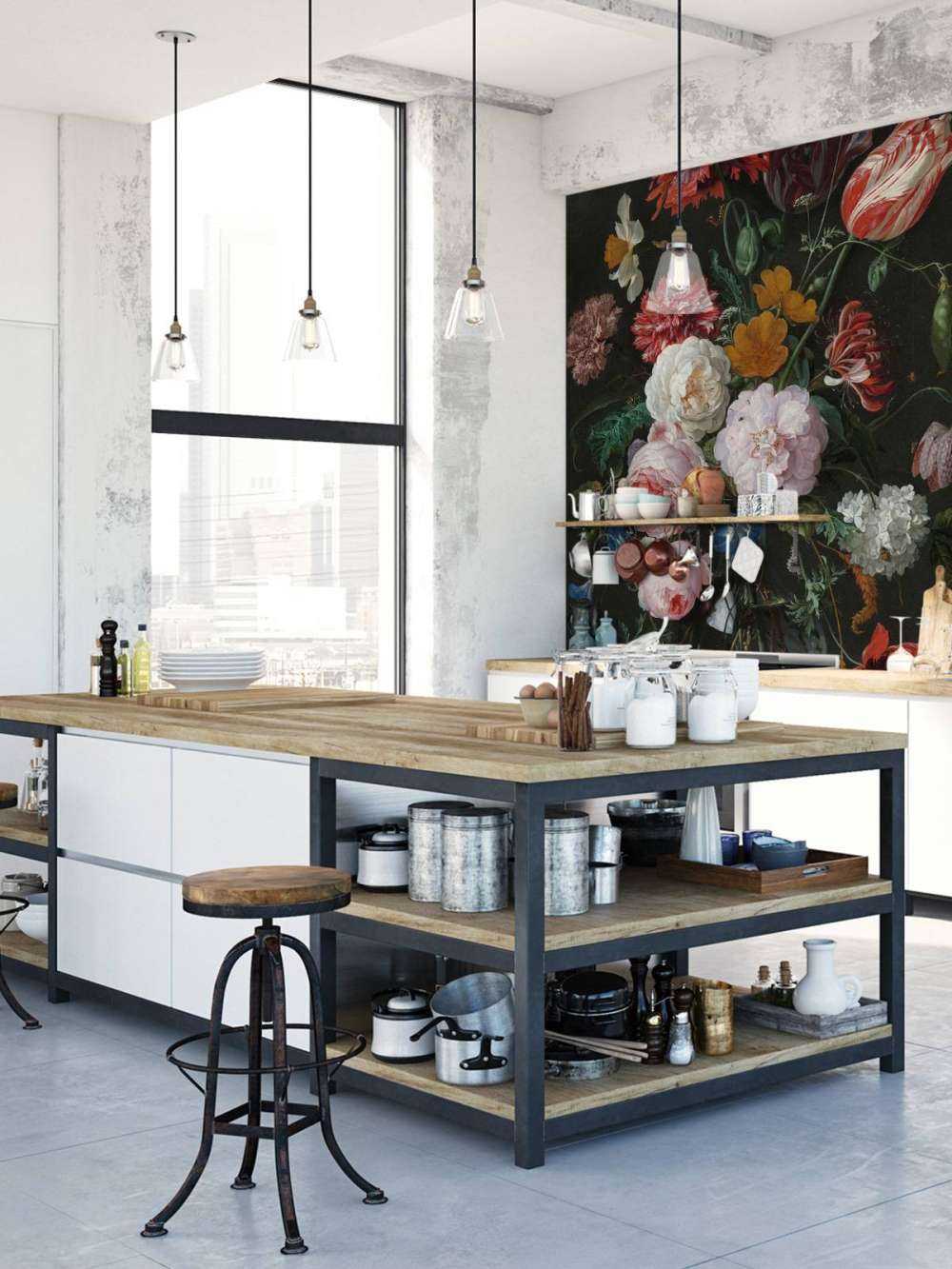 Stadig liv med blomster i en glasvase