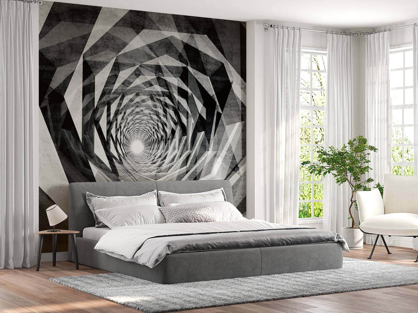 Abstrakt tunnel - Fototapet, image size:1600x1200