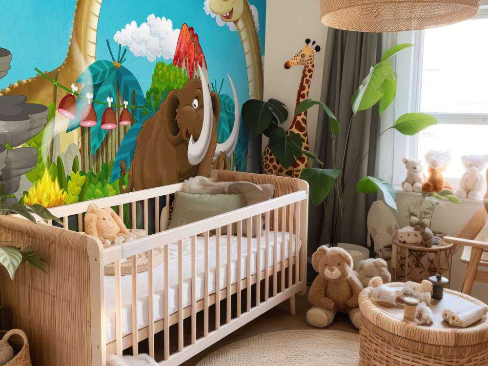 Dinosaur og en mammut