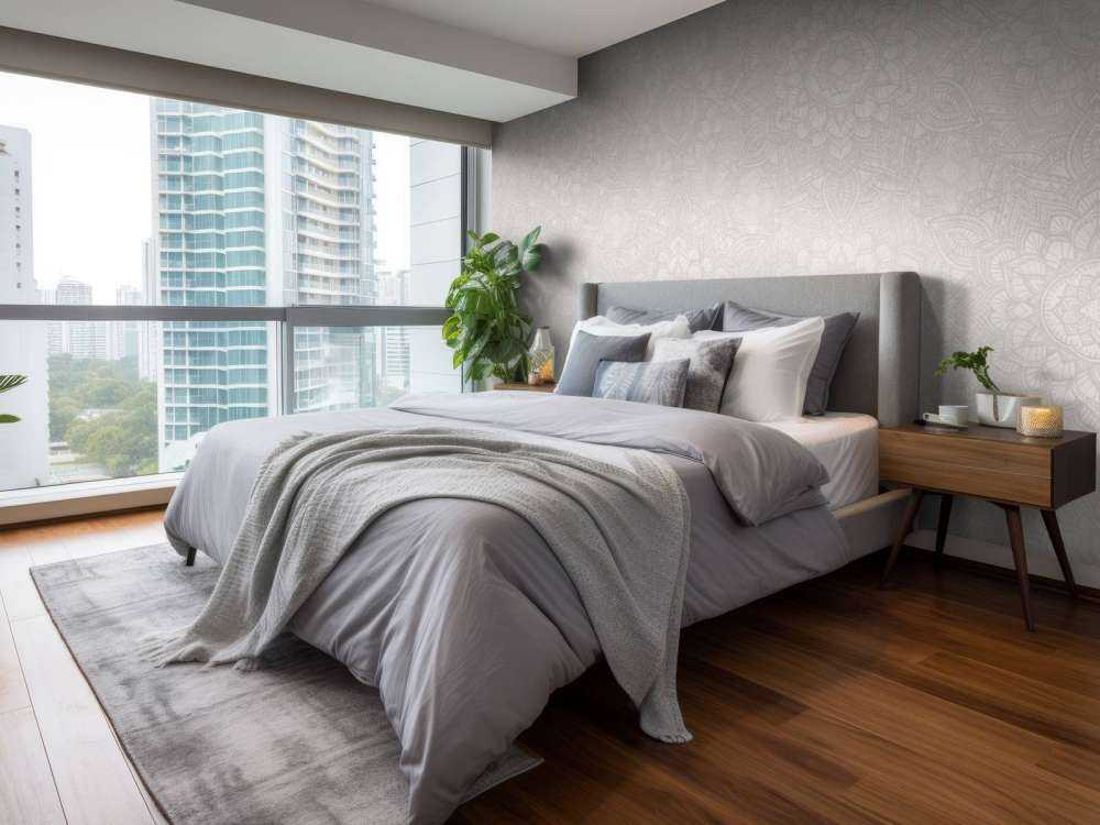 Boho Golden Mandala - neutral grå